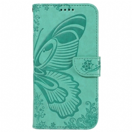 Kožený Kryt Sony Xperia 1 Vi Butterfly Graphic Lanyard