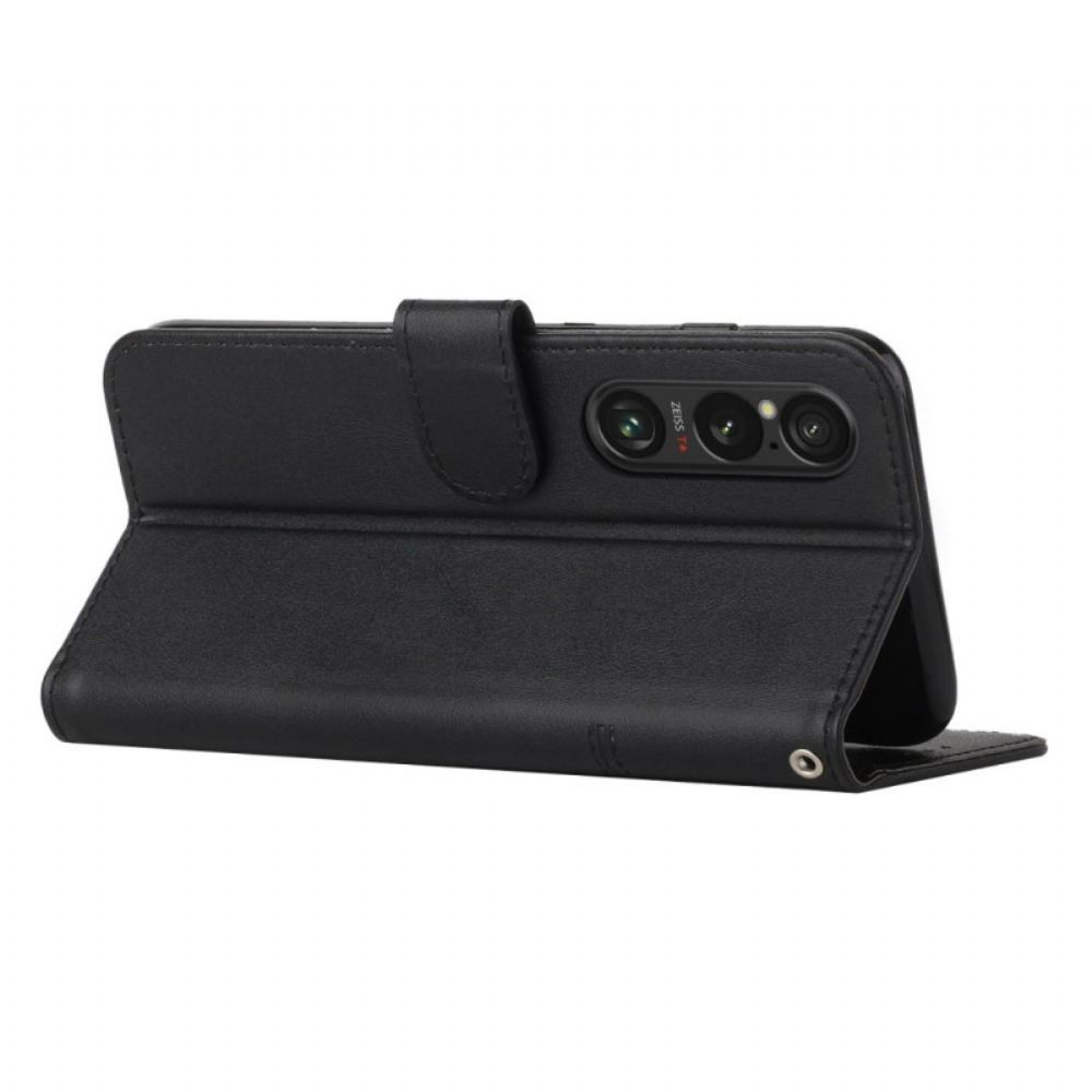 Kožený Kryt Sony Xperia 1 Vi Podnikání V Lanière