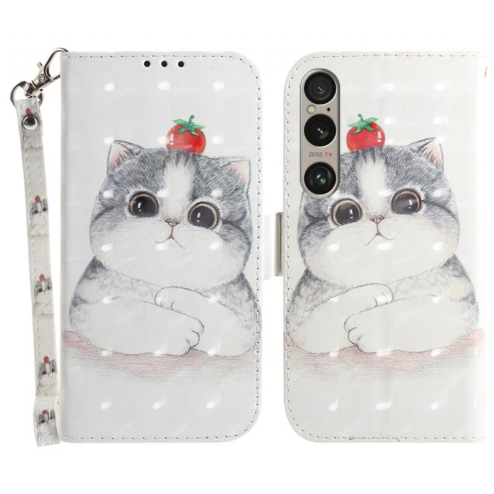 Kožený Kryt Sony Xperia 1 Vi Tanga Cat