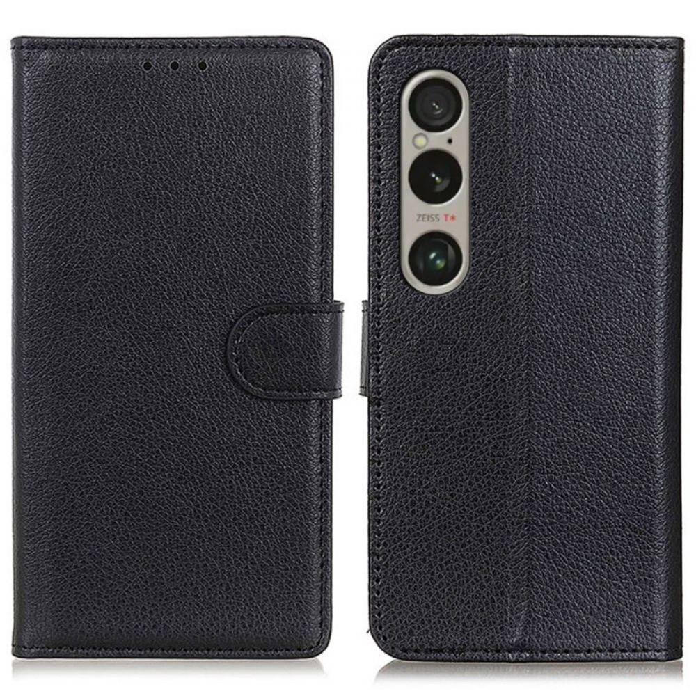 Kožený Kryt Sony Xperia 1 Vi Tradiční Umělá Kůže