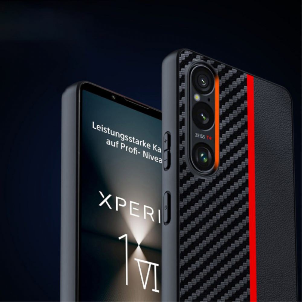 Kryt Sony Xperia 1 Vi Styl Uhlíkových Vláken