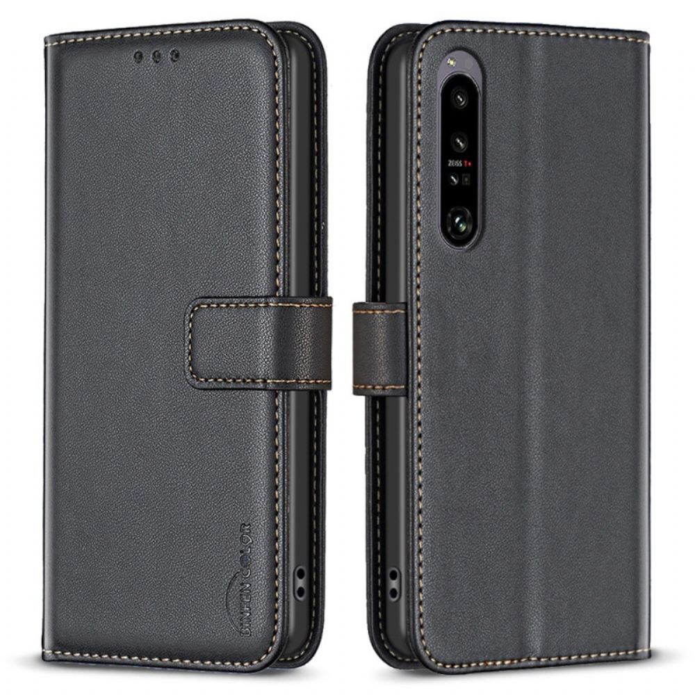 Peněženková Pouzdra Sony Xperia 1 Vi Kryty Na Mobil Barva Binfen