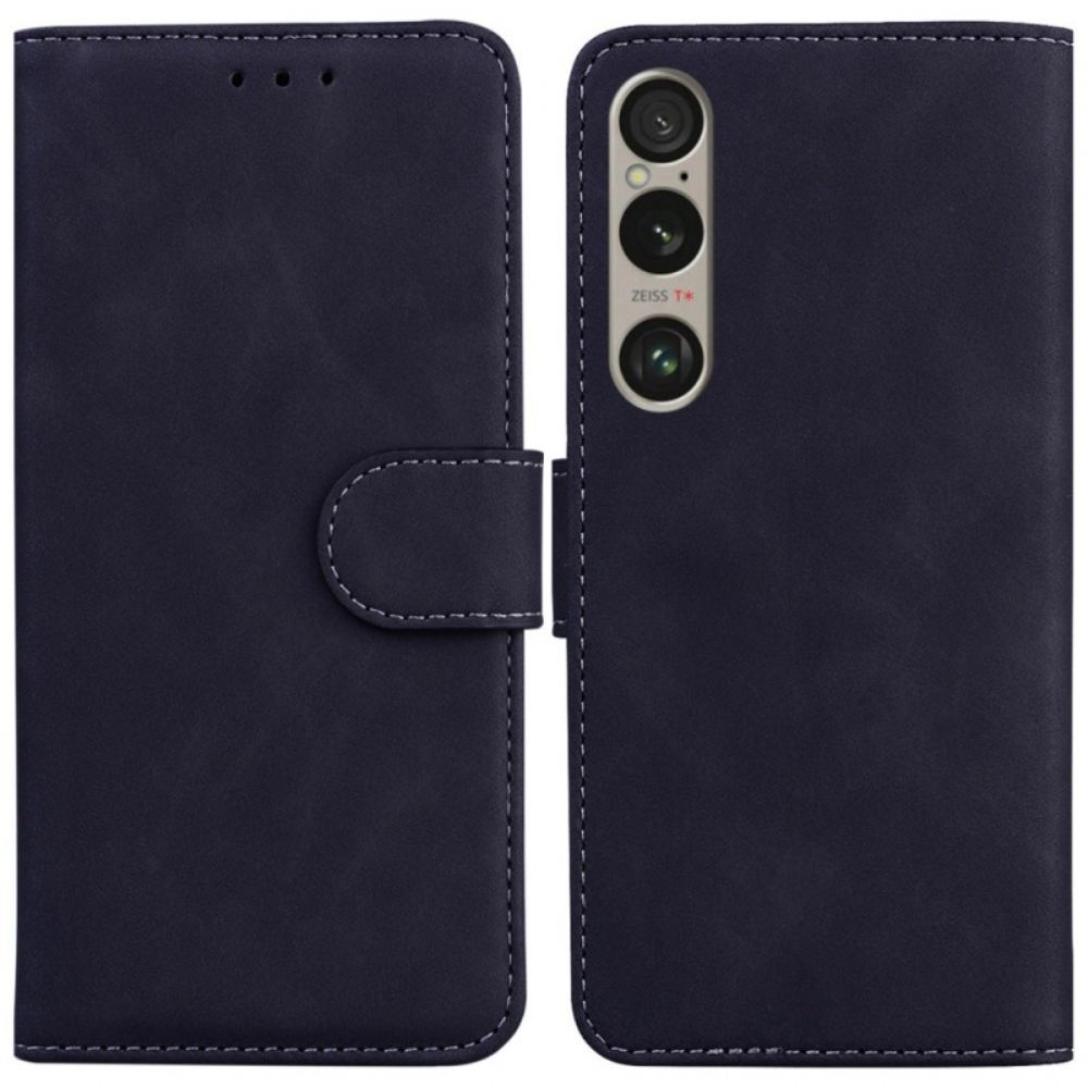 Peněženková Pouzdra Sony Xperia 1 Vi Kryty Na Mobil Klasický Styl