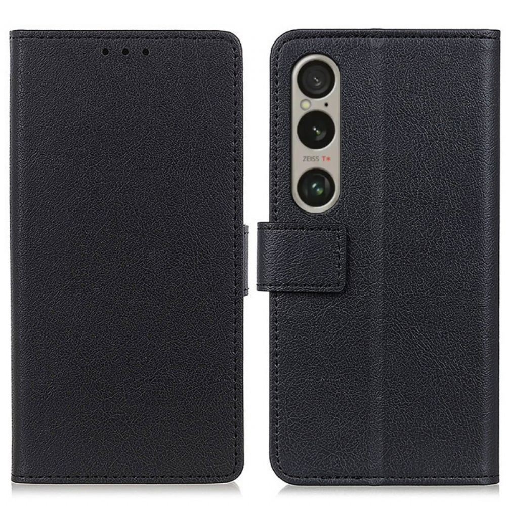 Peněženková Pouzdra Sony Xperia 1 Vi Kryty Na Mobil Klasika