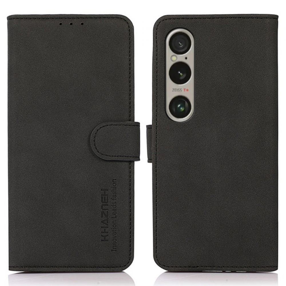 Peněženková Pouzdra Sony Xperia 1 Vi Kryty Na Mobil Retro Styl Khazneh