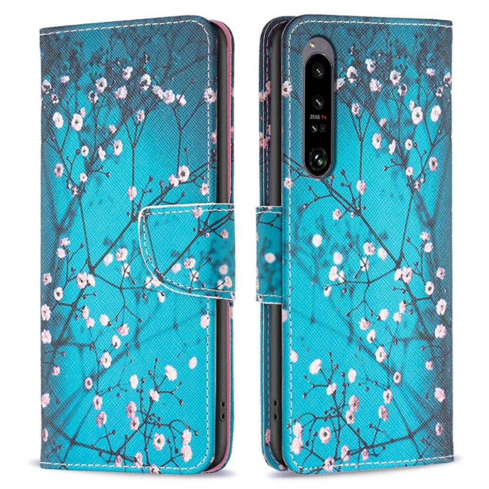 Peněženková Pouzdra Sony Xperia 1 Vi Kvetoucí Větve