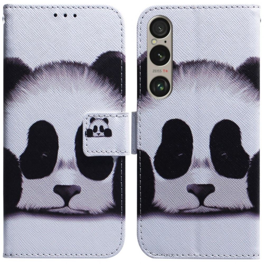 Peněženková Pouzdra Sony Xperia 1 Vi Panda