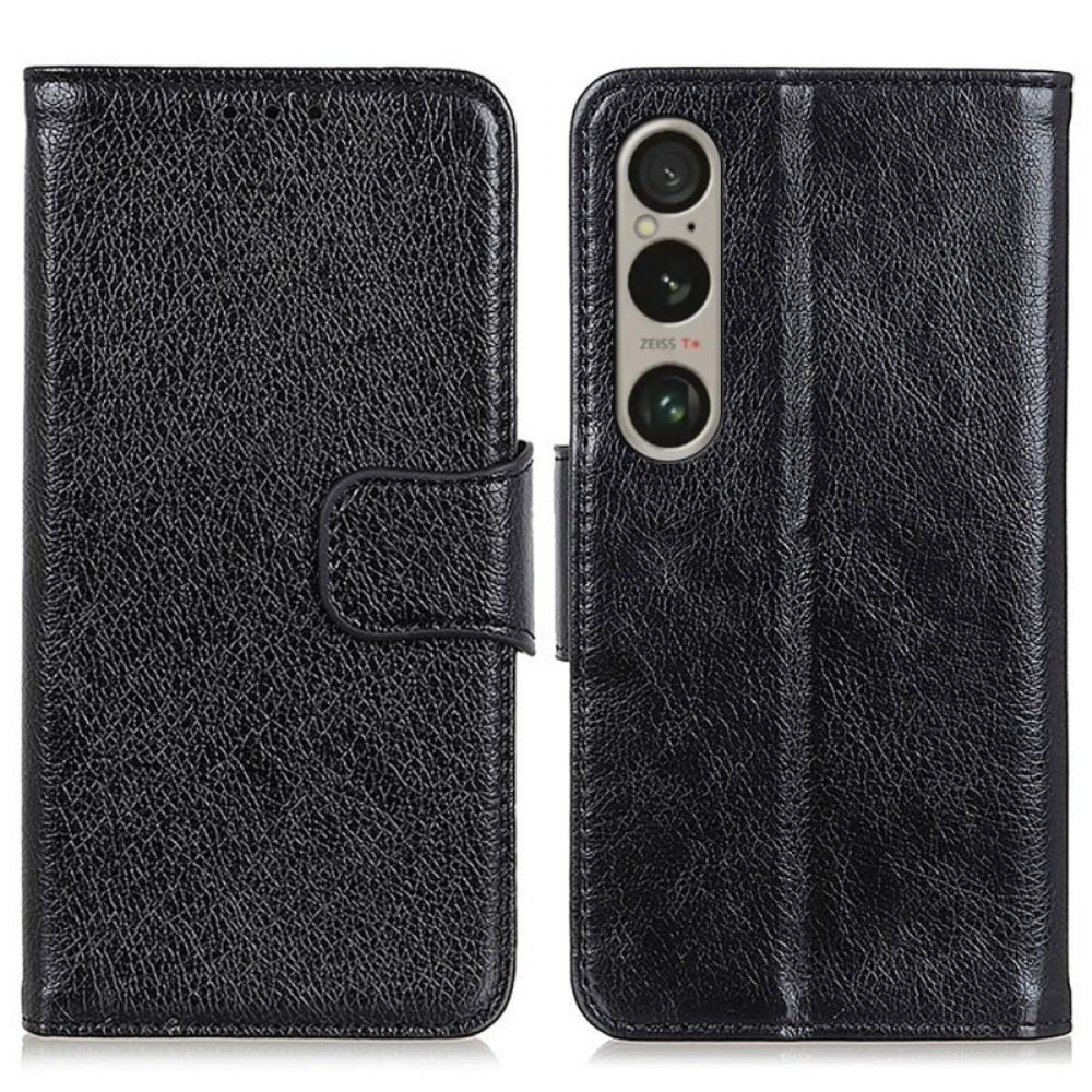 Peněženková Pouzdra Sony Xperia 1 Vi Textura Nappa