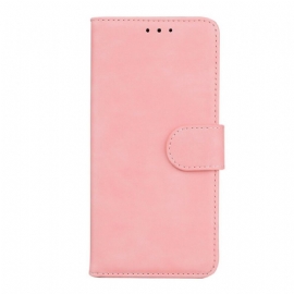 Flipové Pouzdro Na Samsung Galaxy M51 Monochromatický Kožený Efekt