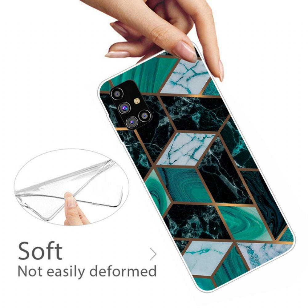 Kryt Na Samsung Galaxy M51 Geometrický Mramor