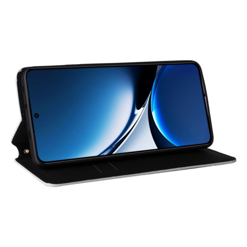 Kožené Pouzdro Folio Poco X7 Pro 5g 3d Diamanty