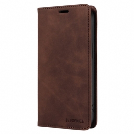 Kožené Pouzdro Folio Poco X7 Pro 5g Betopnice Semišový Efekt