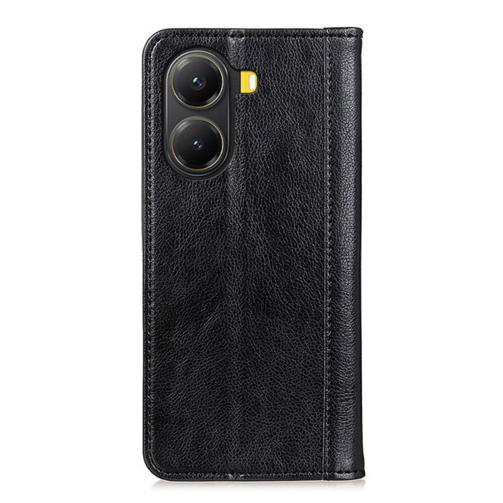 Kožené Pouzdro Folio Poco X7 Pro 5g Texturovaná Štípaná Kůže