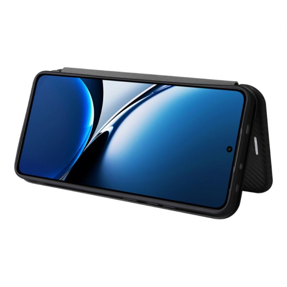 Kožené Pouzdro Folio Poco X7 Pro 5g Uhlíková Vlákna