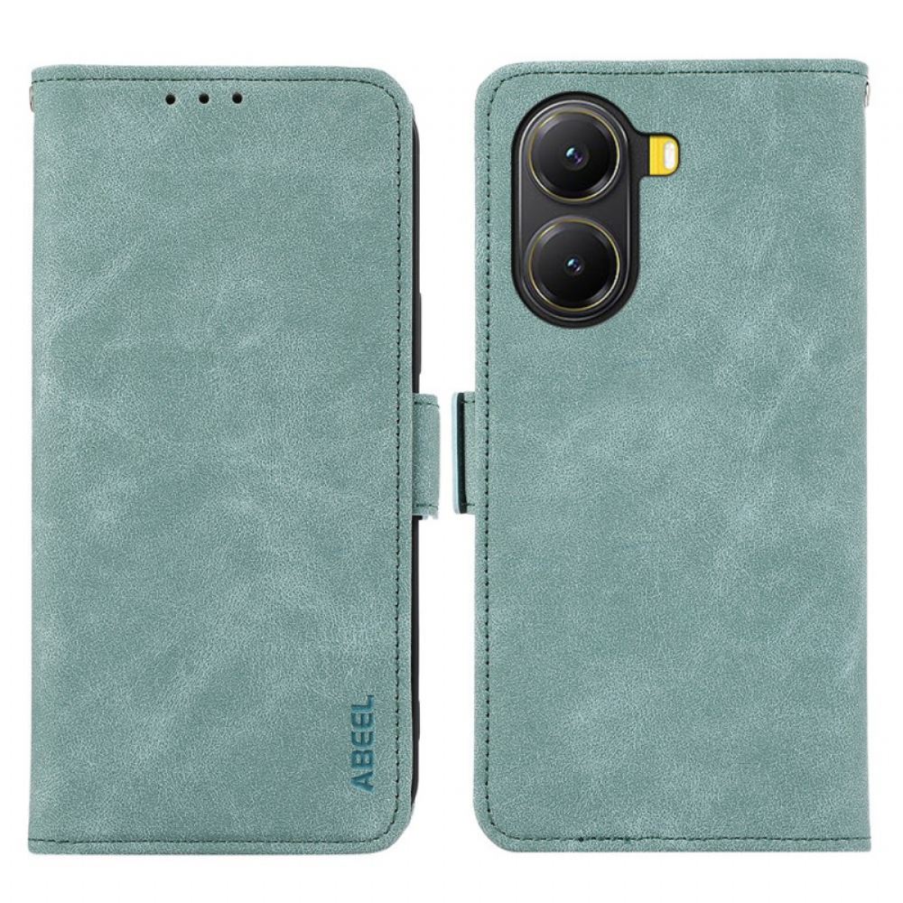 Kožený Kryt Poco X7 Pro 5g Abeel Vintage Semišový Efekt