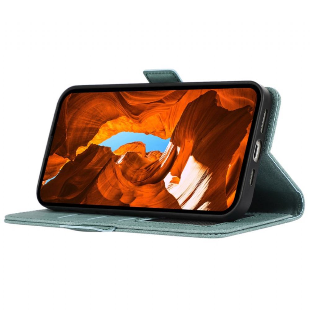 Kožený Kryt Poco X7 Pro 5g Abeel Vintage Semišový Efekt