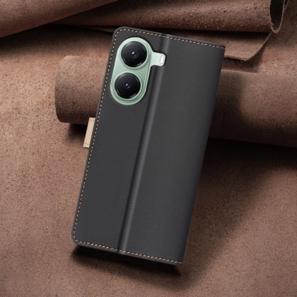 Kožený Kryt Poco X7 Pro 5g Dvoubarevná Binfen Color