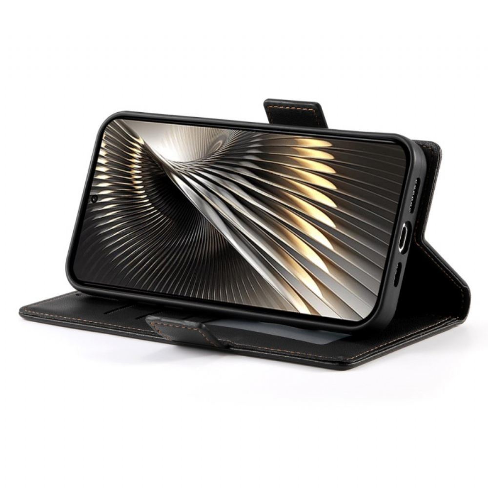 Kožený Kryt Poco X7 Pro 5g Klasická S Ozdobným Nýtem