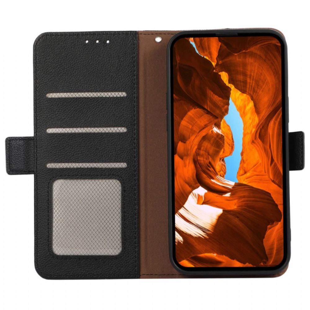 Kožený Kryt Poco X7 Pro 5g Liči Umělá Kůže Abeel