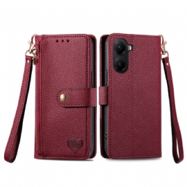 Kožený Kryt Poco X7 Pro 5g Rfid Ochrana Design Srdce