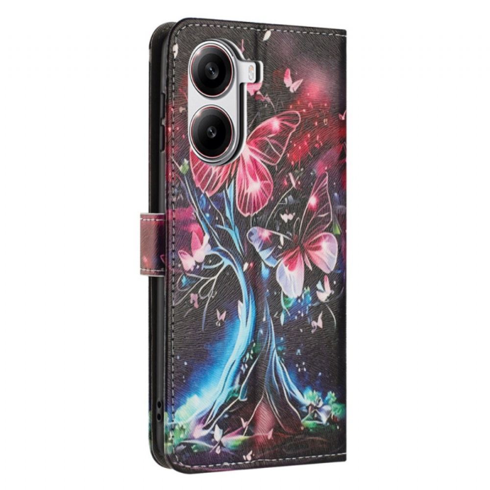 Peněženková Pouzdra Poco X7 Pro 5g Kryty Na Mobil Šílení Motýli