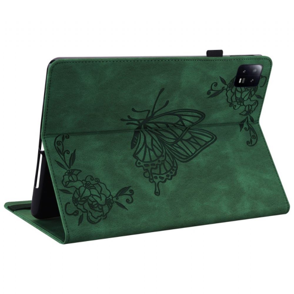 Pouzdro Xiaomi Pad 6 Potisk Motýla