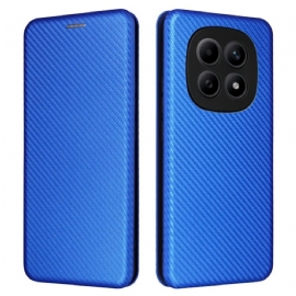 Kožené Pouzdro Folio Xiaomi Redmi Note 15 5g Nárazuvzdorná Textura Z Uhlíkových Vláken