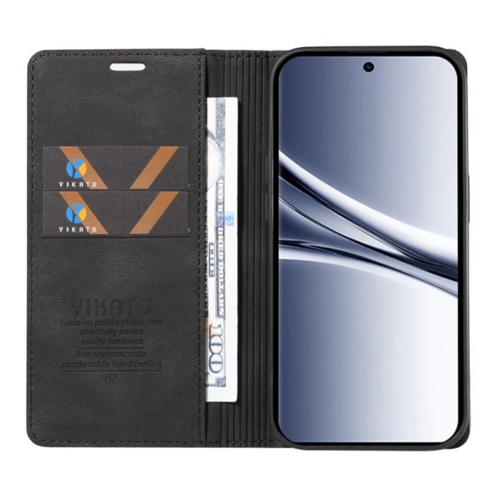 Kožené Pouzdro Folio Xiaomi Redmi Note 15 5g Semišový Efekt Yikatu