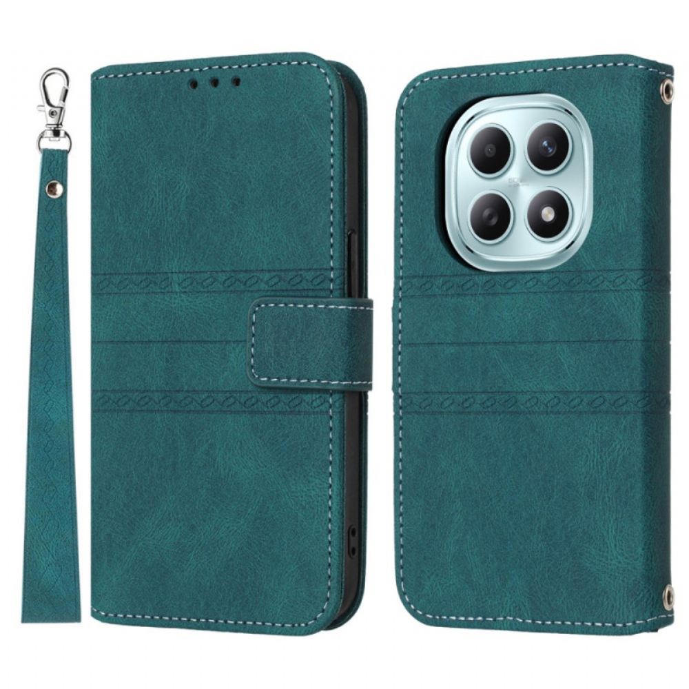 Kožený Kryt Na Xiaomi Redmi Note 15 5g Dierfeng