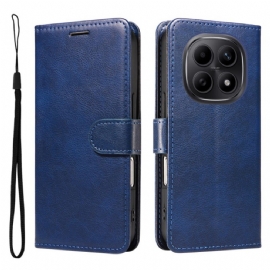 Kožený Kryt Na Xiaomi Redmi Note 15 5g Efekt Hladké Kůže