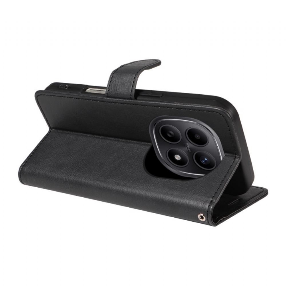 Kožený Kryt Na Xiaomi Redmi Note 15 5g Efekt Hladké Kůže