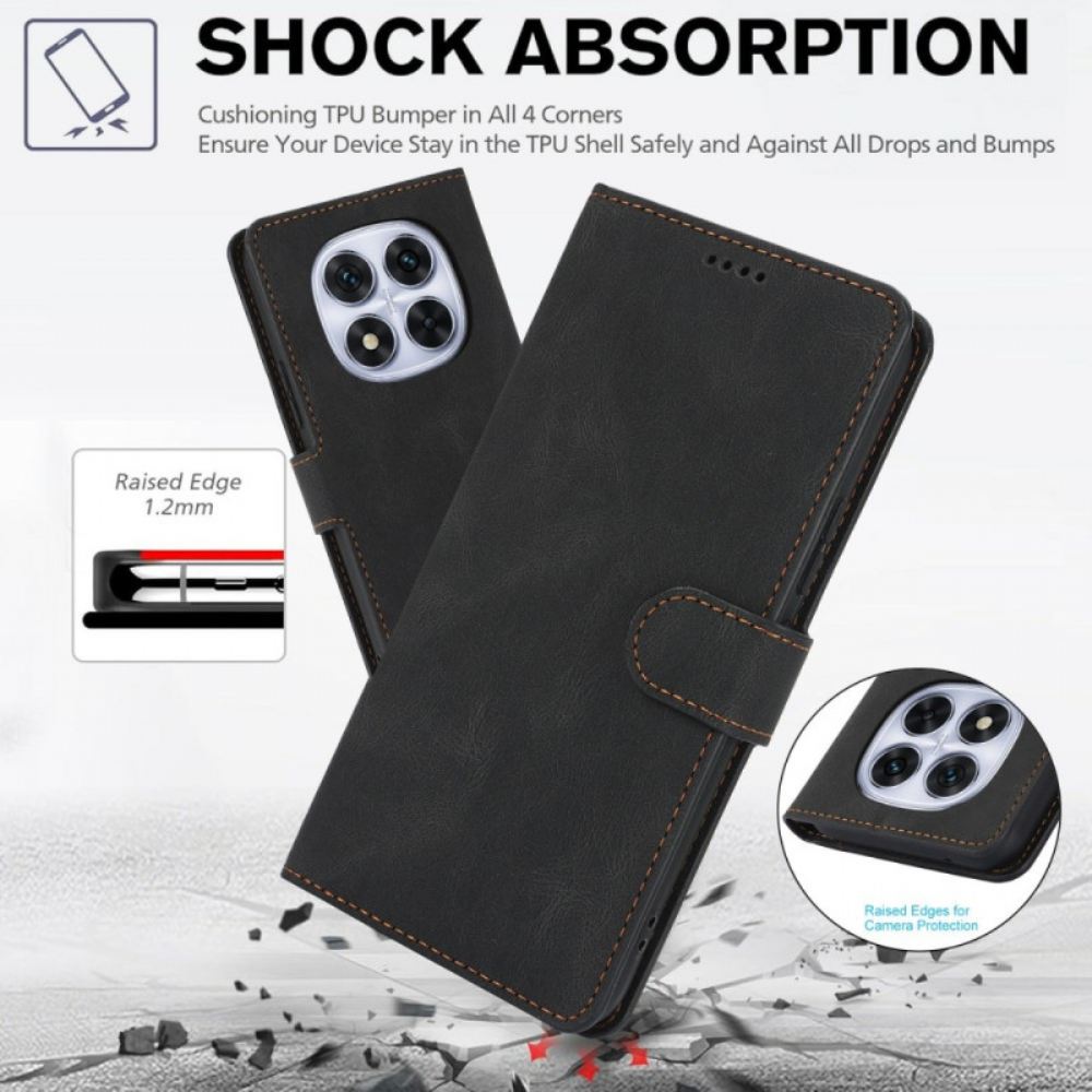 Kožený Kryt Na Xiaomi Redmi Note 15 5g Retro Semišový Efekt