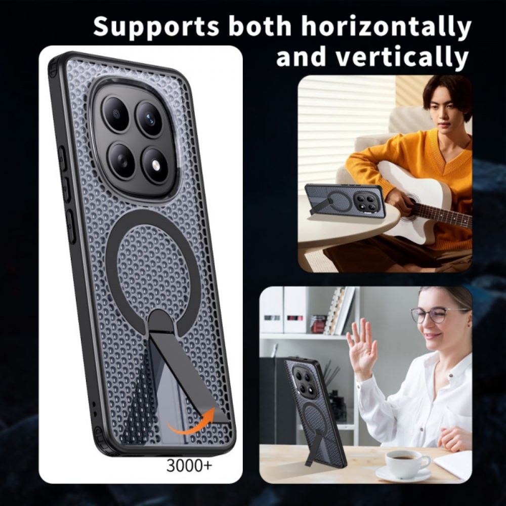 Kožený Kryt Xiaomi Redmi Note 15 5g Mřížková Textura