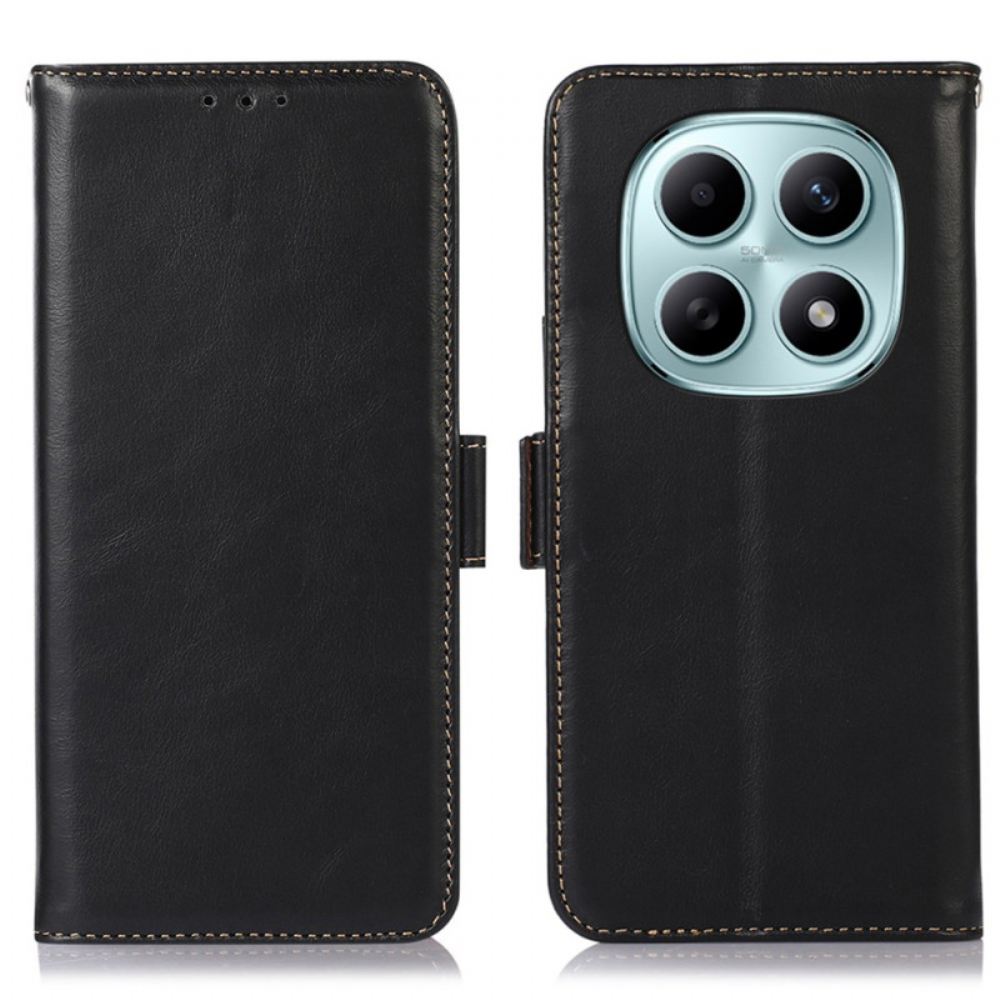 Kožený Kryt Xiaomi Redmi Note 15 5g Pravá Kůže S Rfid Blokováním