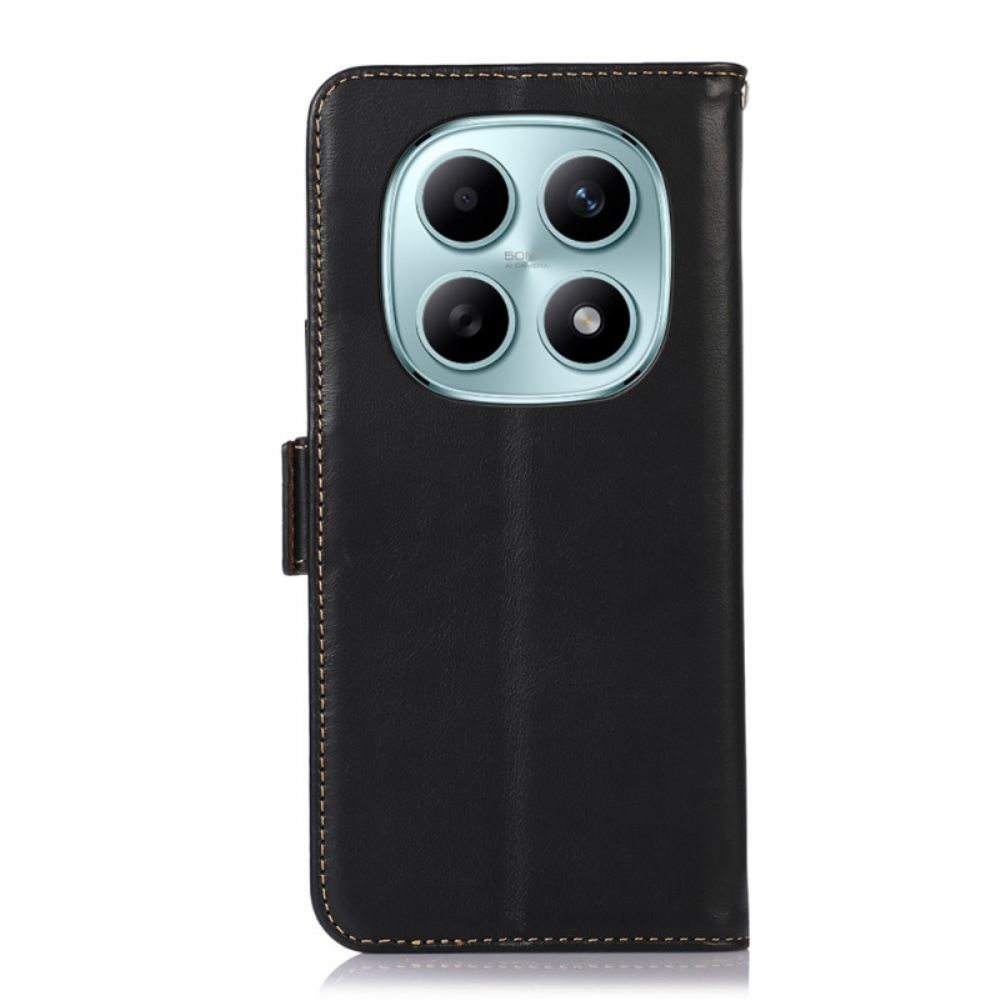 Kožený Kryt Xiaomi Redmi Note 15 5g Pravá Kůže S Rfid Blokováním