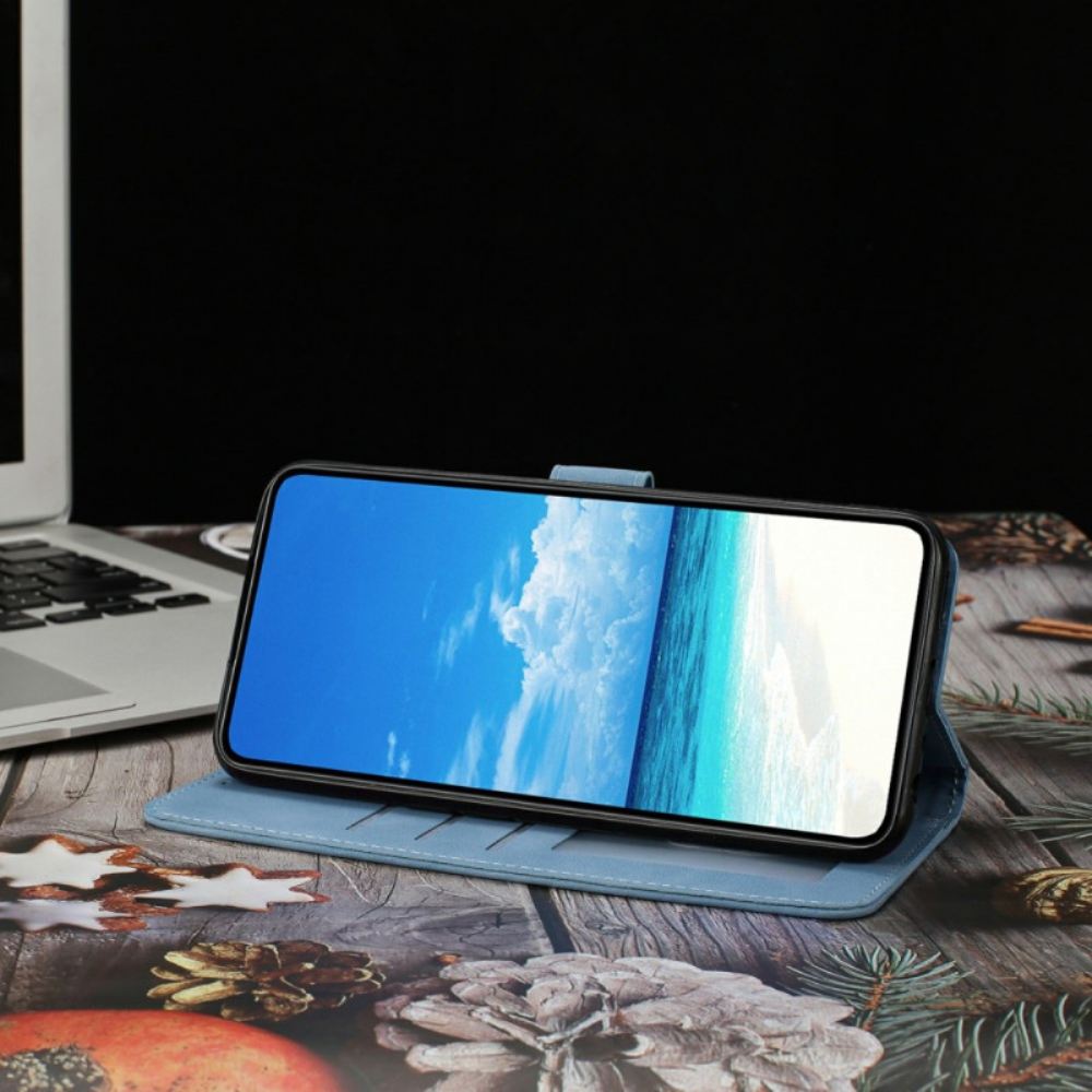 Kožený Kryt Xiaomi Redmi Note 15 5g Semišový Efekt Motýl A Květiny