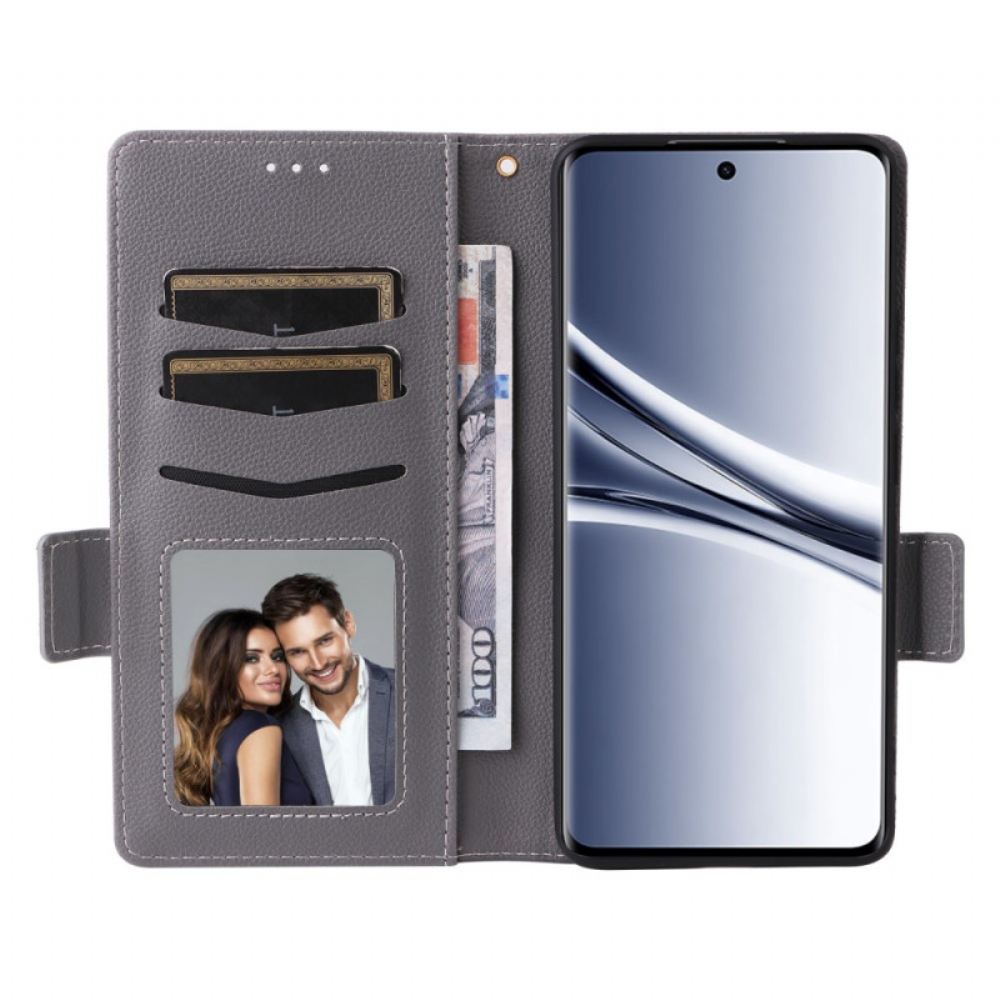 Kožený Kryt Xiaomi Redmi Note 15 5g Textura Liči S Popruhem