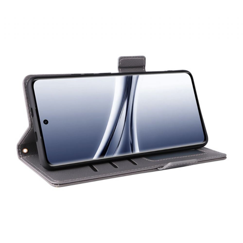 Kožený Kryt Xiaomi Redmi Note 15 5g Textura Liči S Popruhem