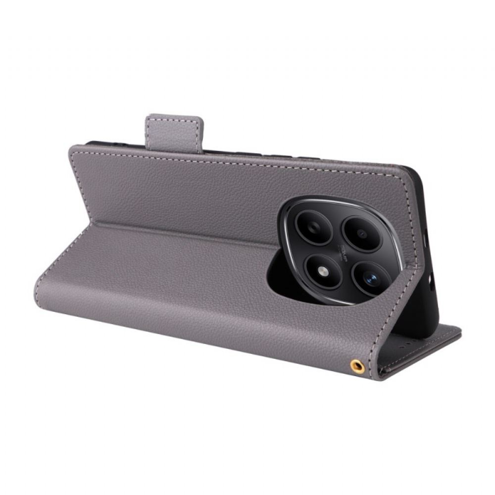 Kožený Kryt Xiaomi Redmi Note 15 5g Textura Liči S Popruhem