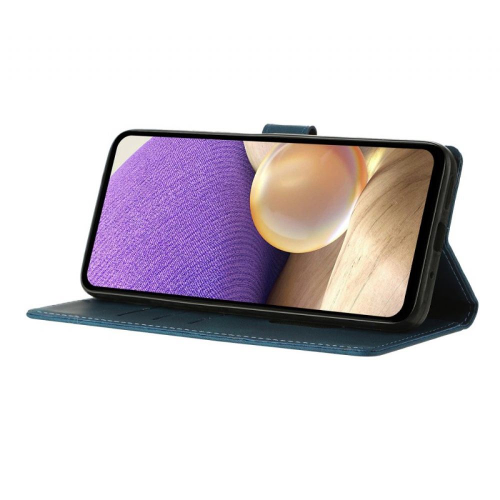 Kožený Kryt Xiaomi Redmi Note 15 5g Trojúhelníkový Vzor