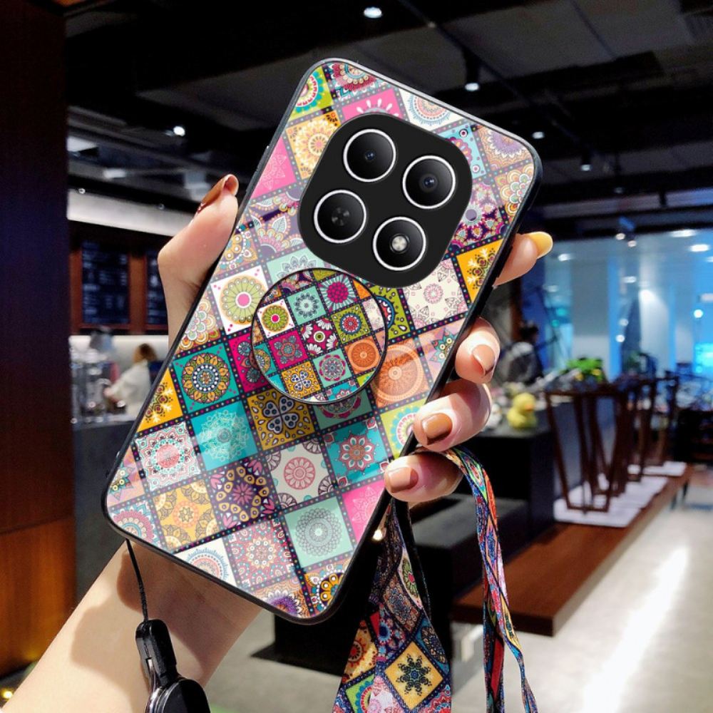 Kryt Xiaomi Redmi Note 15 5g Patchworkový Stojánek A Popruh