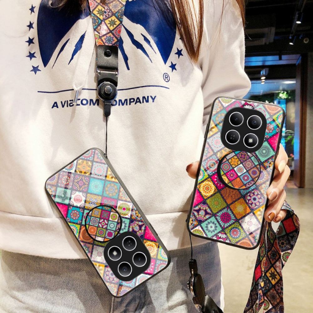 Kryt Xiaomi Redmi Note 15 5g Patchworkový Stojánek A Popruh