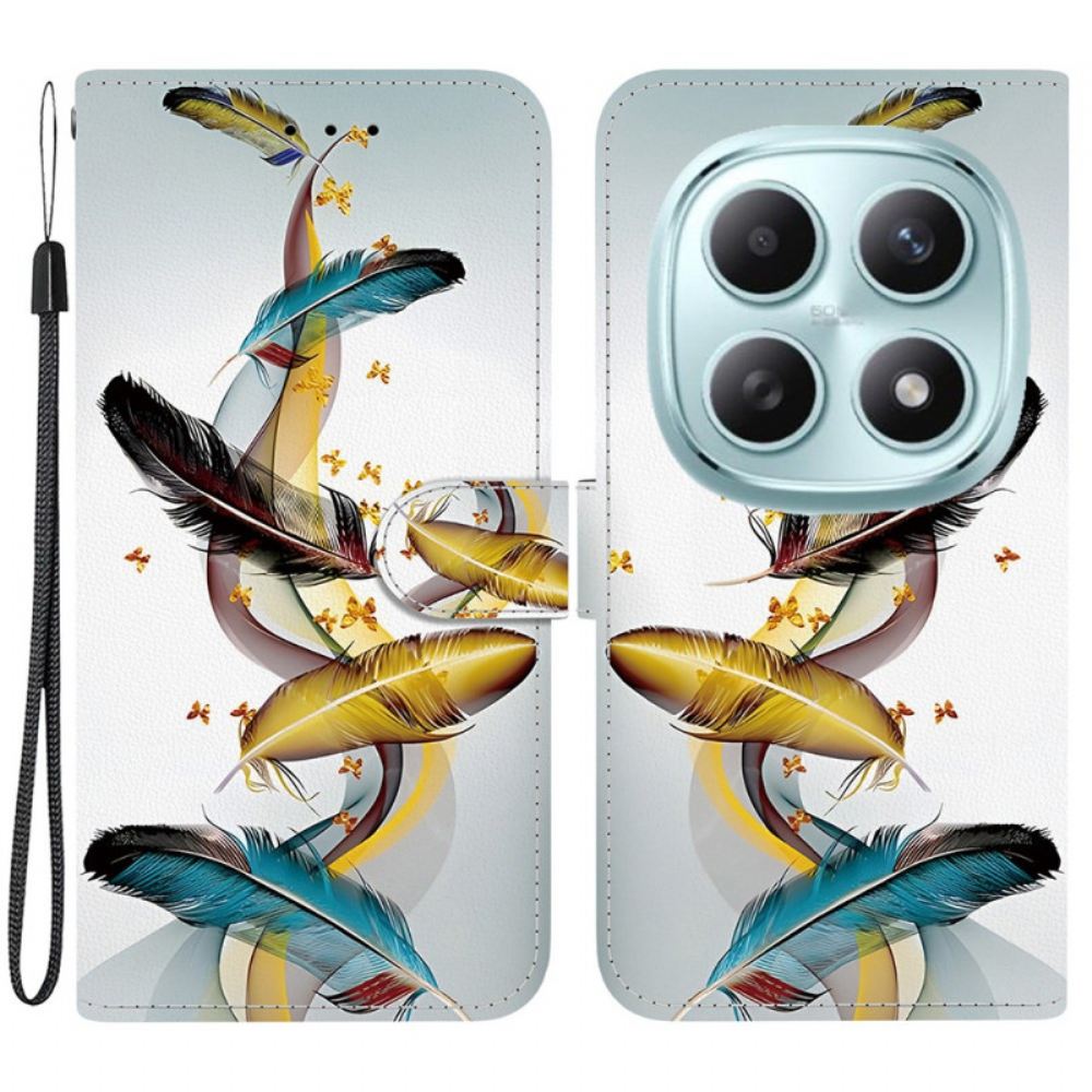 Peněženková Pouzdra Xiaomi Redmi Note 15 5g Barevná Peří