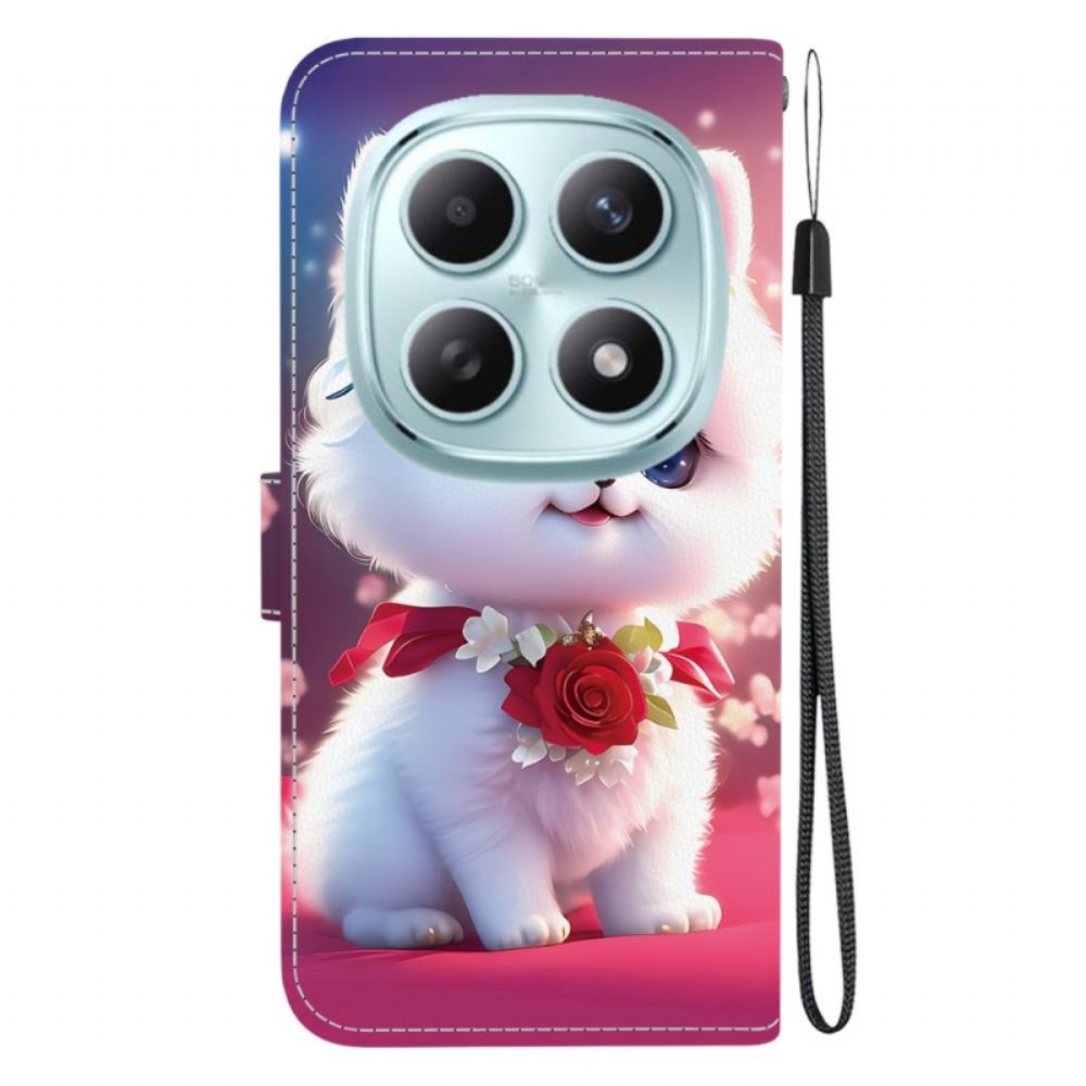 Peněženková Pouzdra Xiaomi Redmi Note 15 5g Kočka A Růže