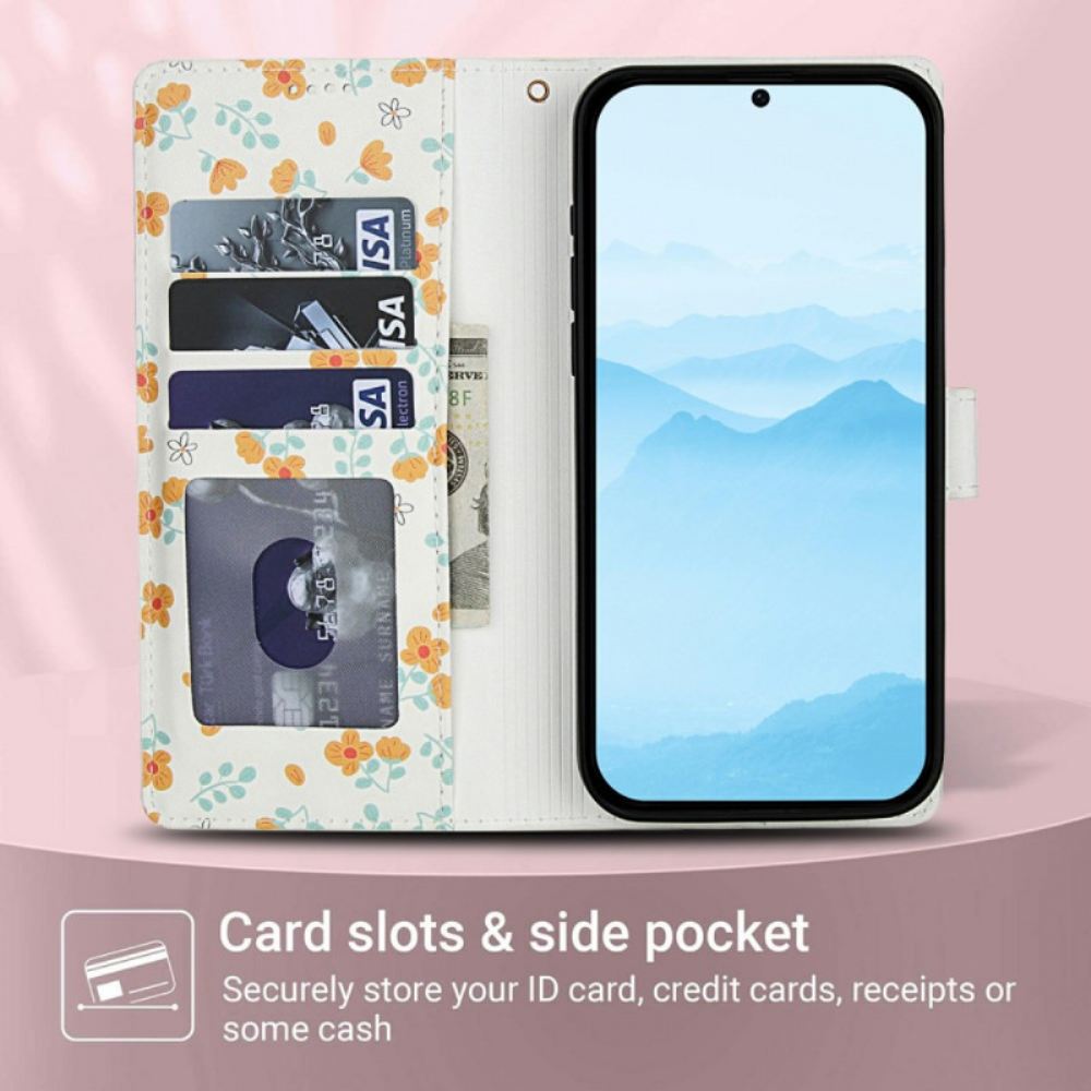 Peněženková Pouzdra Xiaomi Redmi Note 15 5g Kryty Na Mobil Květinový Řemínek