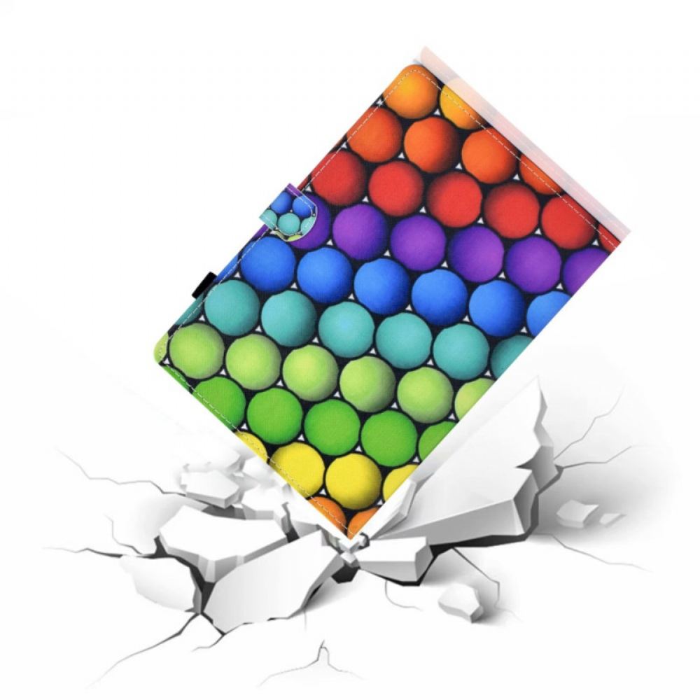 Kožený Kryt iPad (2025) Geometrický Vzor