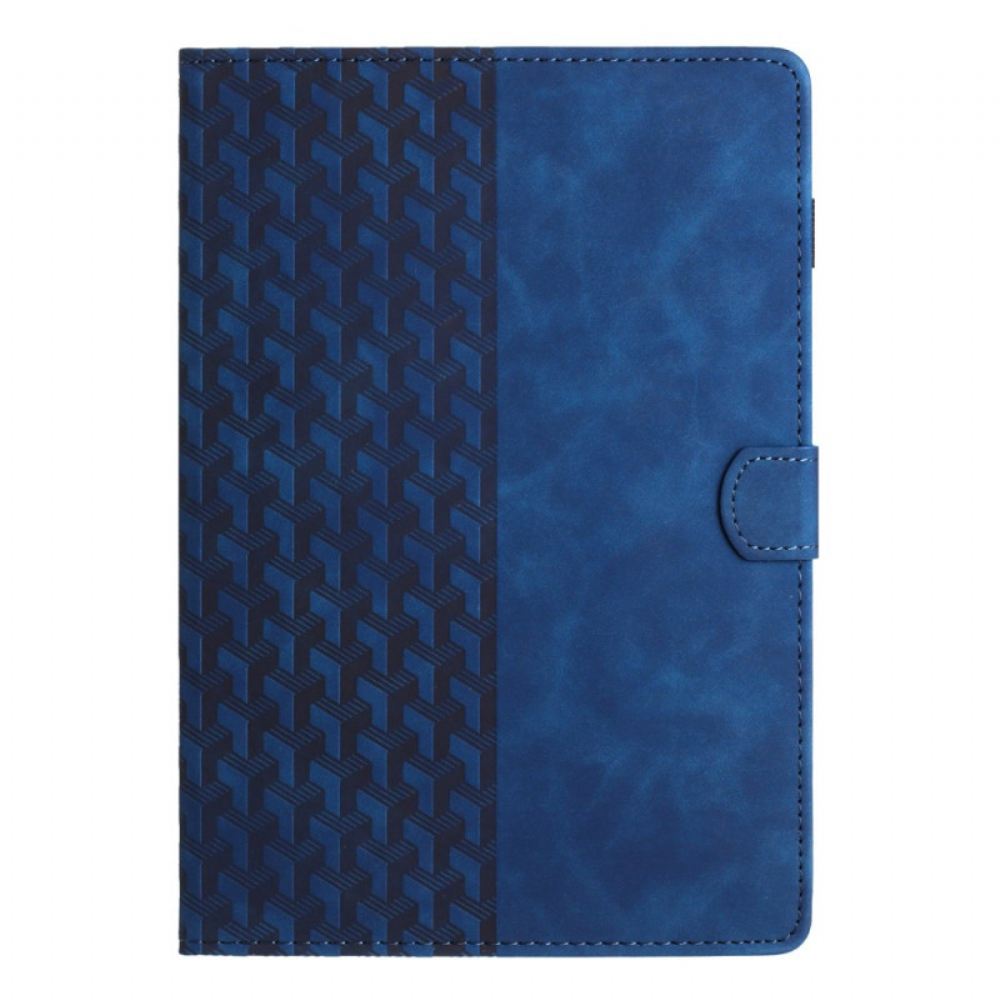 Kožený Kryt iPad (2025) Kostkový Okraj