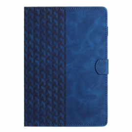 Kožený Kryt iPad (2025) Kostkový Okraj