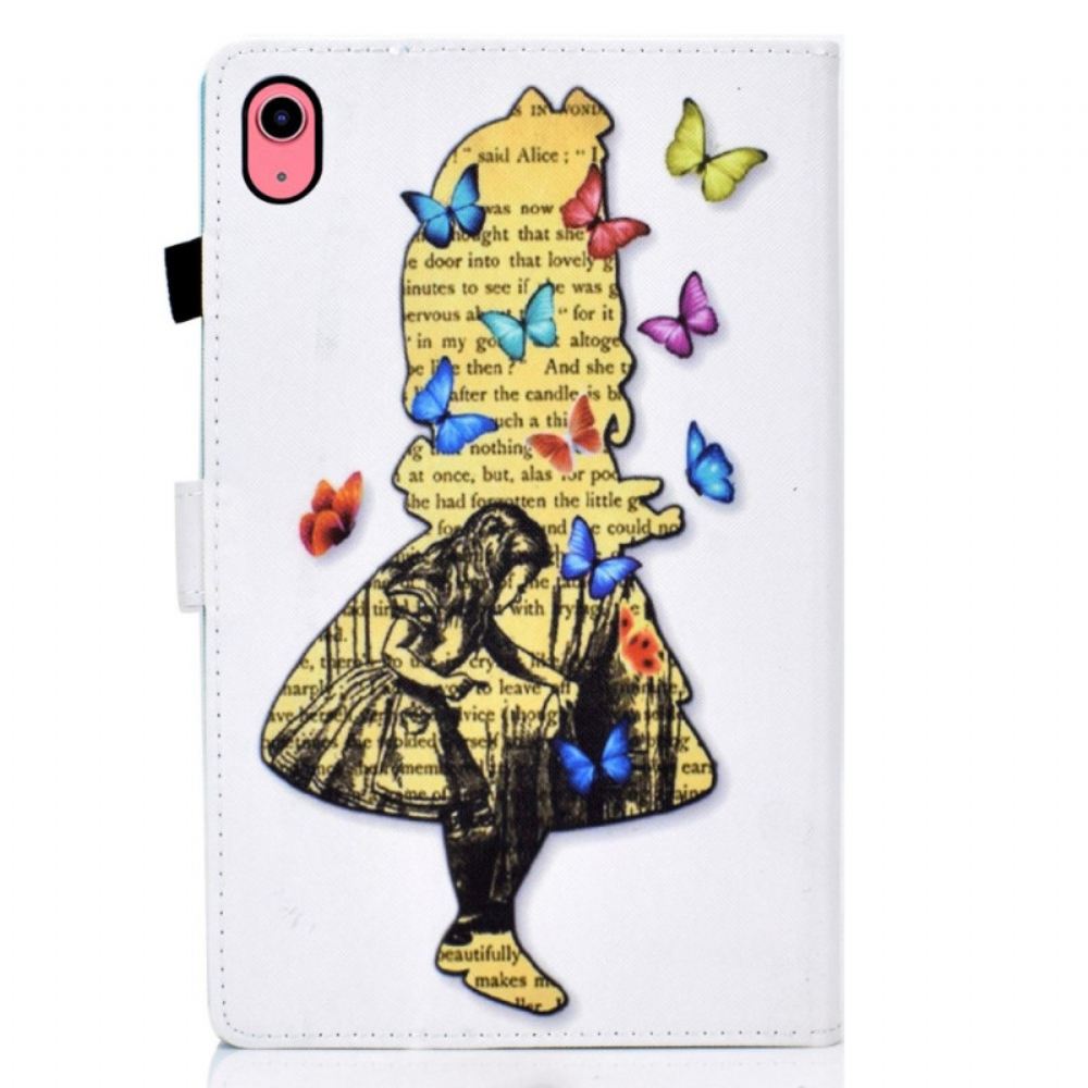 Kožený Kryt iPad (2025) Motýlí Dívka