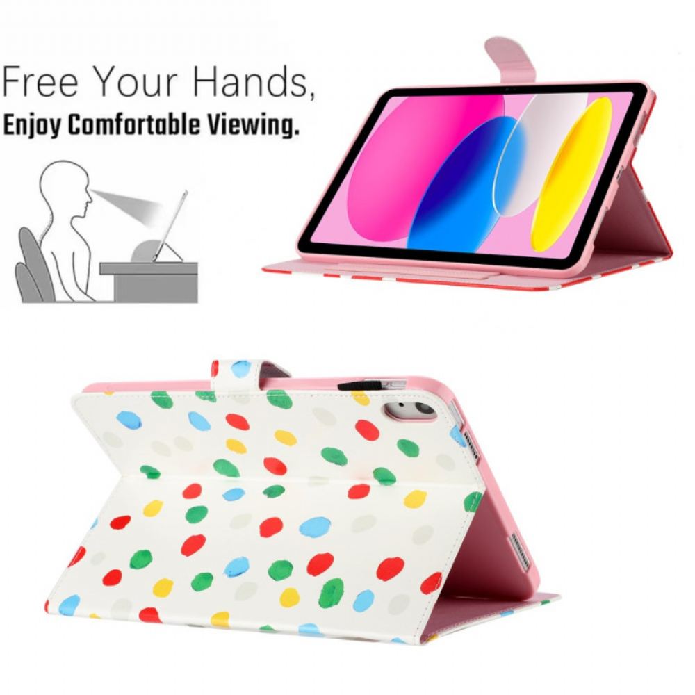 Kožený Kryt iPad (2025) Puntíky